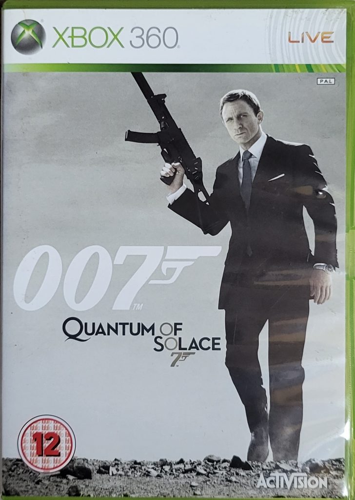 007 Quantum of Solace (2008) Xbox 360 original PAL box art - Daniel Craig James Bond