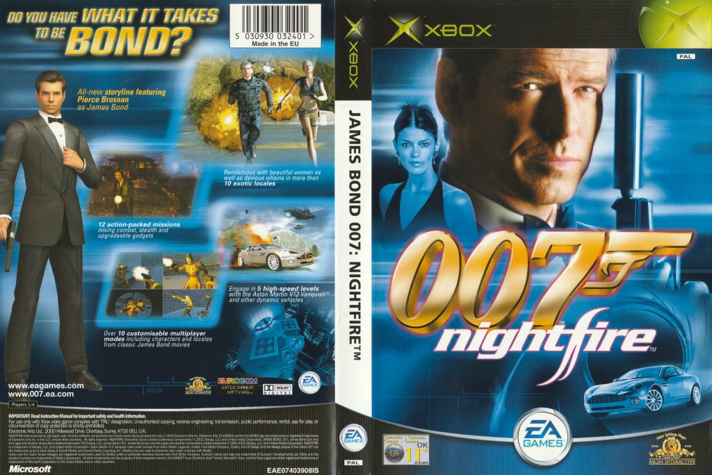007 Nightfire Xbox Original OG Cover scan high resolution scan jpg format