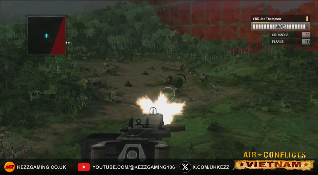 Air Conflicts Vietnam Xbox 360 gameplay screenshot - low level ground attack run with massive explosion in jungle battlefield