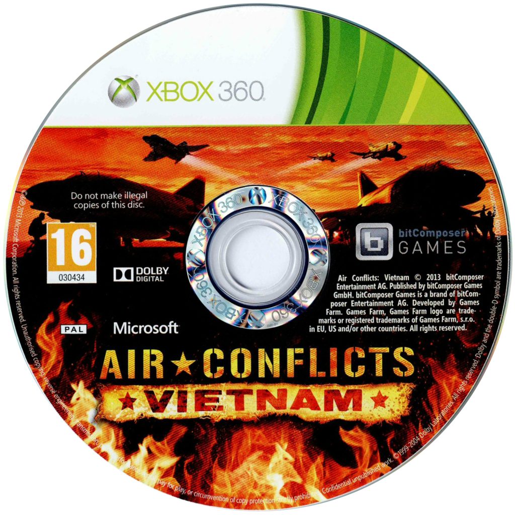 Air Conflicts Vietnam Disc scan high resolution scan jpg format